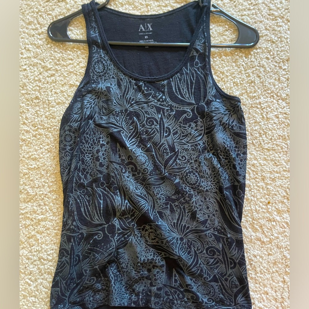 Armani Exchange tank top , size is xs and is worn a few times but looks new